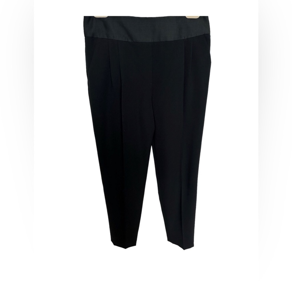 The row skinny black wool  slack, waist band, mint condition, size 0